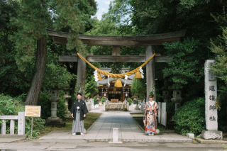 神社でのロケーション撮影