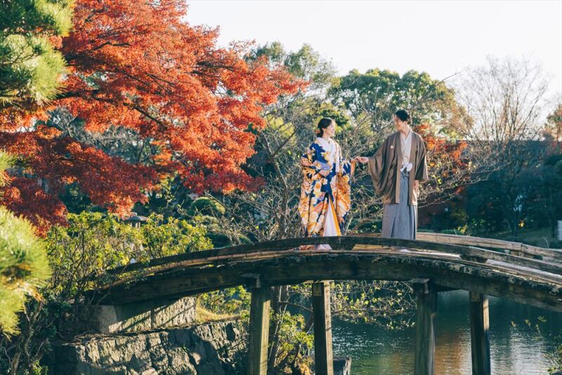 MARIANGE 高崎 produced by ALLUGE_庭園で撮影できる