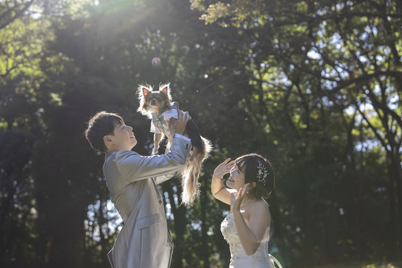 【洋装ロケーション】ペットと一緒に撮影♪≪全データ≫