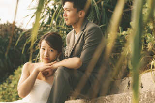 青い空と　自然の緑　光を眺めながら