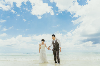 水の感触を直に感じて