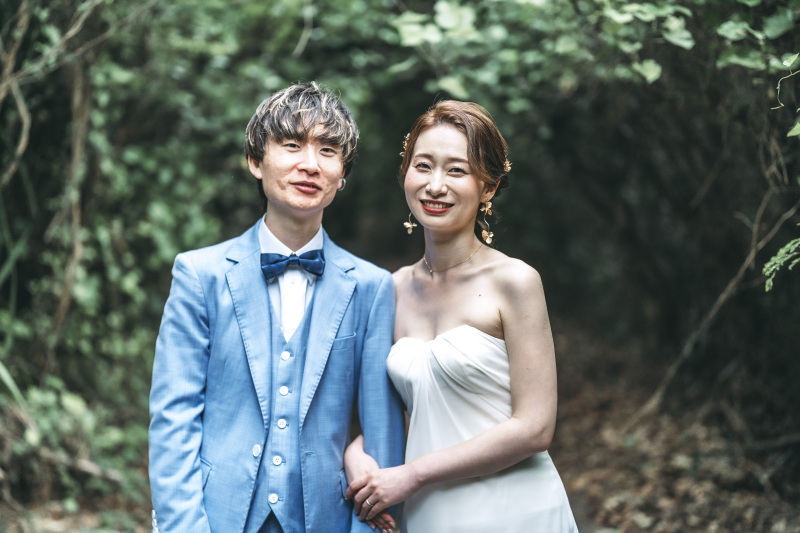 ラストを飾るグリーンの優しい空間でのおふたり