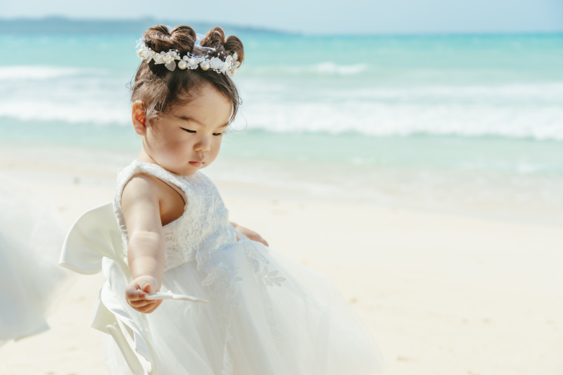 まるで天使のようなとても可愛い服装がお似合い