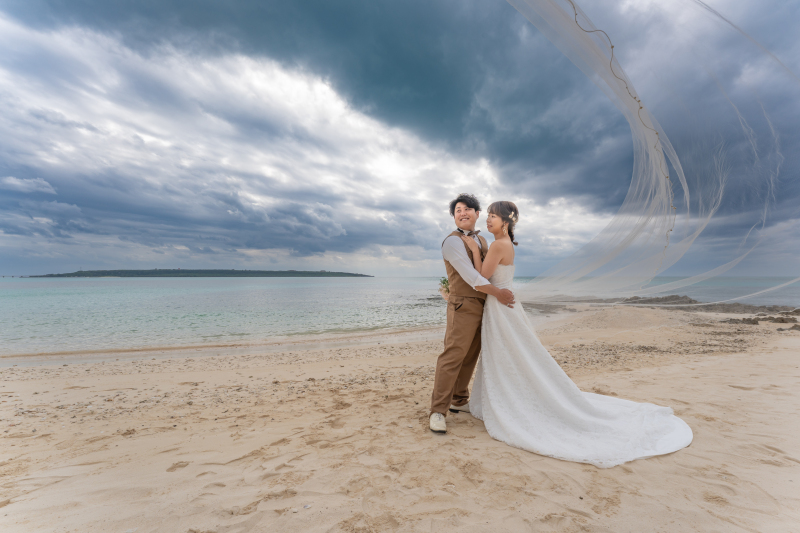 舞い上がるベールが心地よい空間を感じさせてくれる