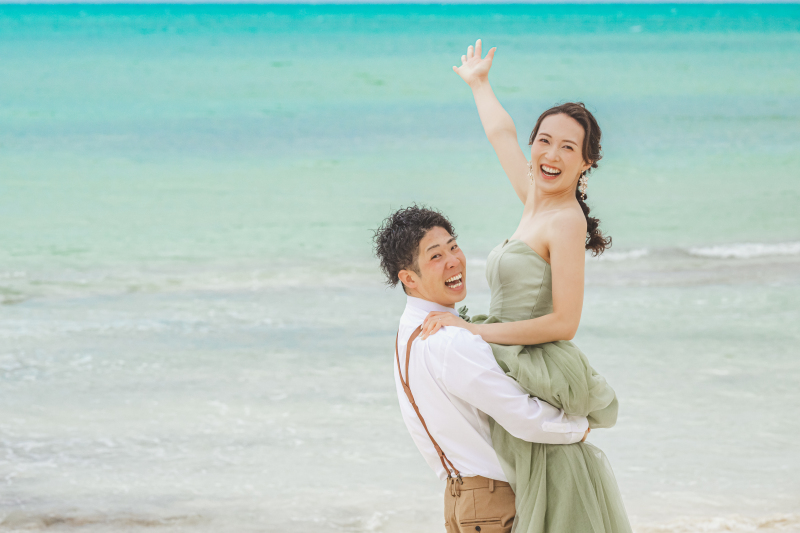 【☆超特前撮りプラン☆天然ビーチ撮影＊コミコミ100カット】宮古ブルーを堪能！