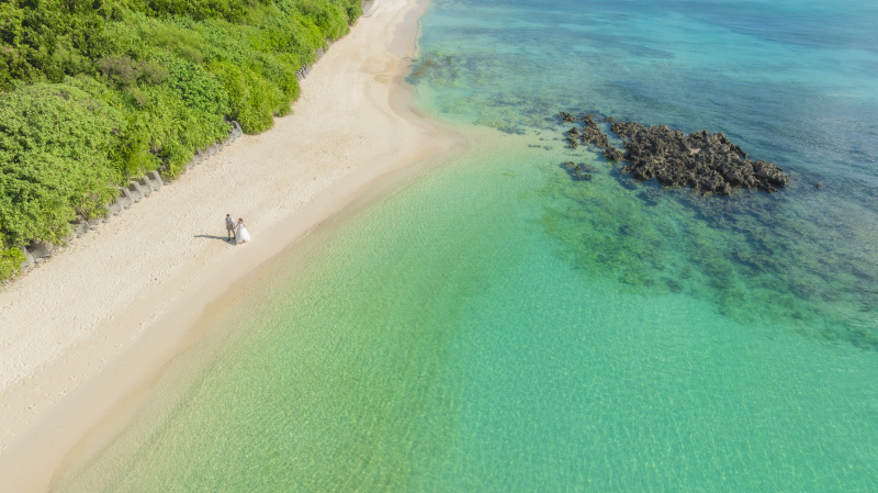 いよいよ始まったウェディングフォト 美しい海