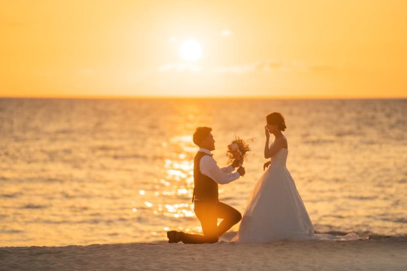 サンセットの光に包まれて