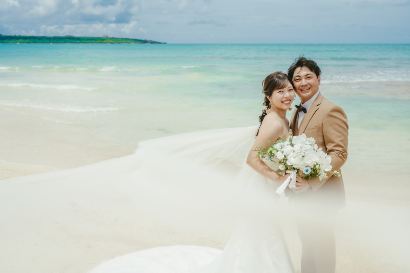 【ビーチ＆グリーンプラン♪】眩しい空の様におふたりの笑顔も輝いて！