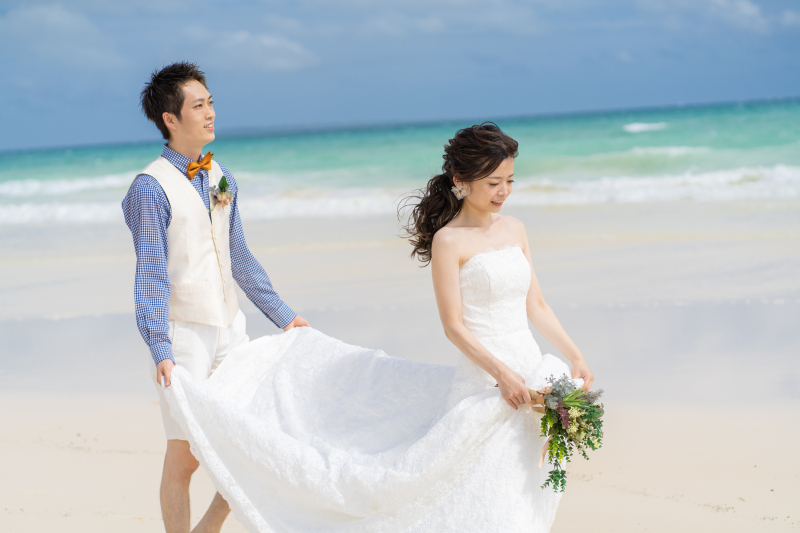 ビーチに到着して