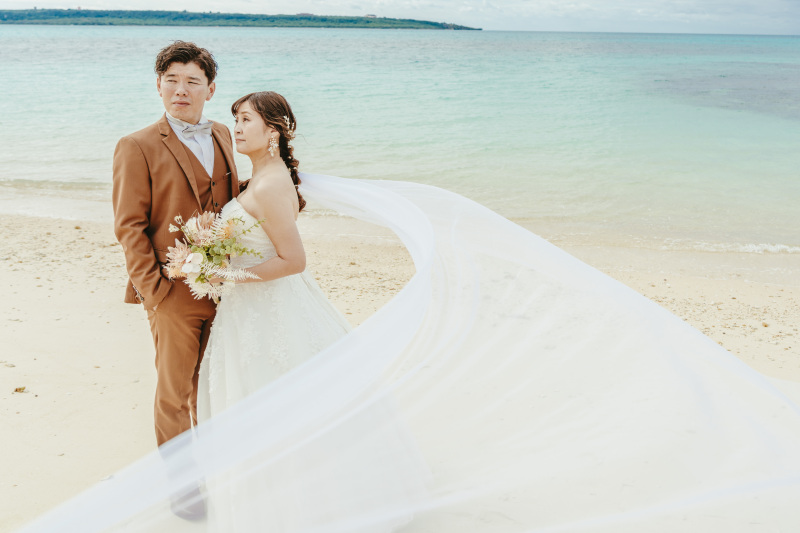 ベールを風になびかせて♪♫