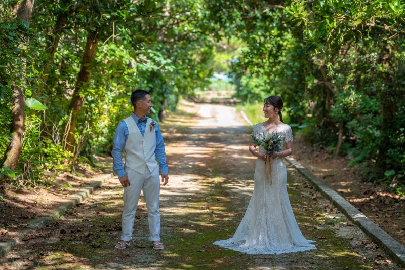 大自然の中でおふたりらしさを満開に