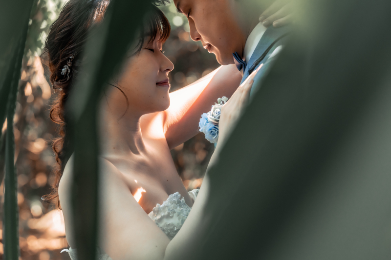 そっとお互いのお顔を近づけながら