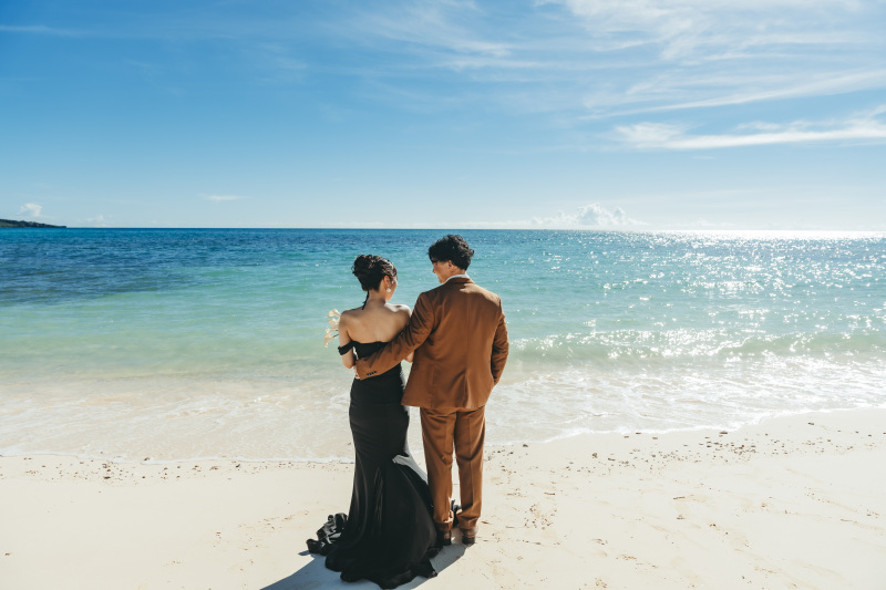 快晴の空をご覧いただきながら　スタートを迎える