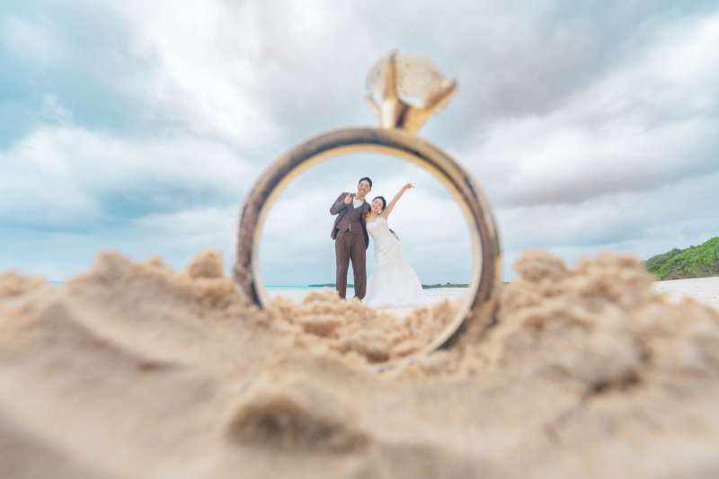 リングフレームの中へとおふたりでイン!