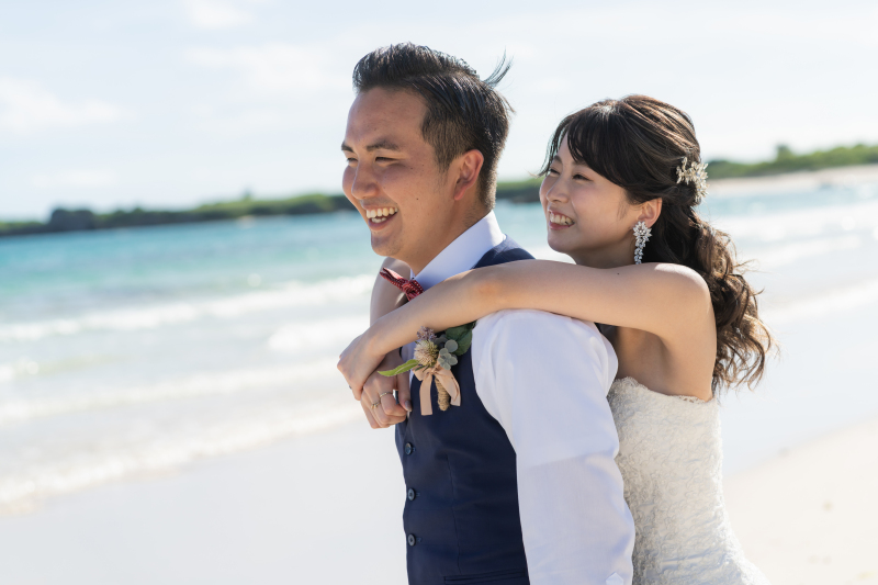 嬉しいバックハグ