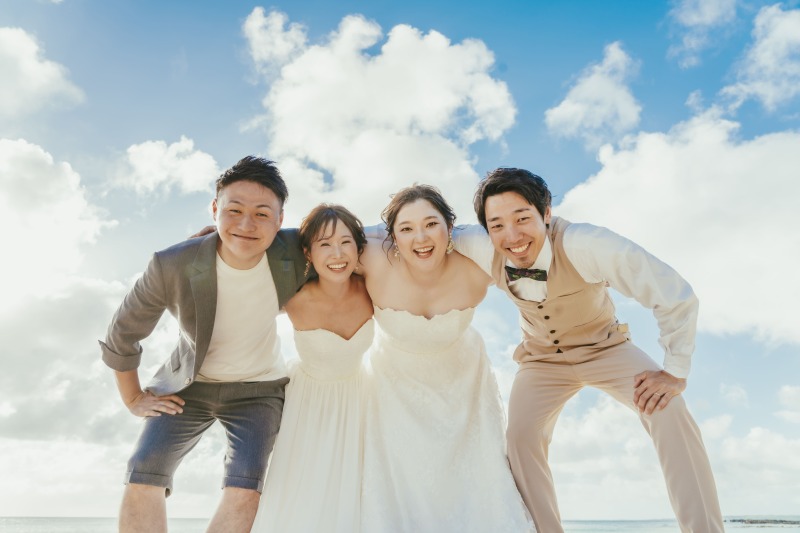 【お友達カップルと一緒に♪】幸せを何倍にも出来るウェディングフォト★