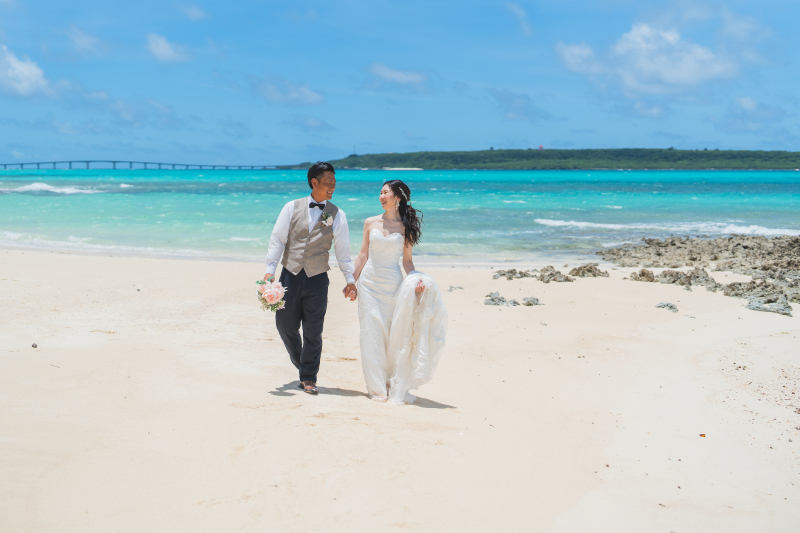 撮影の後半はビーチ撮影を楽しんで