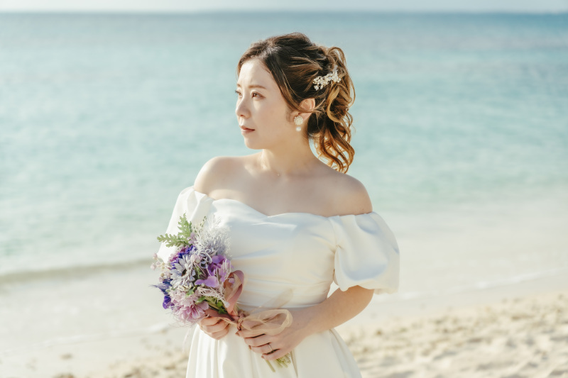 ご新婦様のコーディネートがとてもお似合い