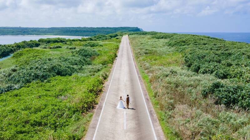 ドローン撮影だと