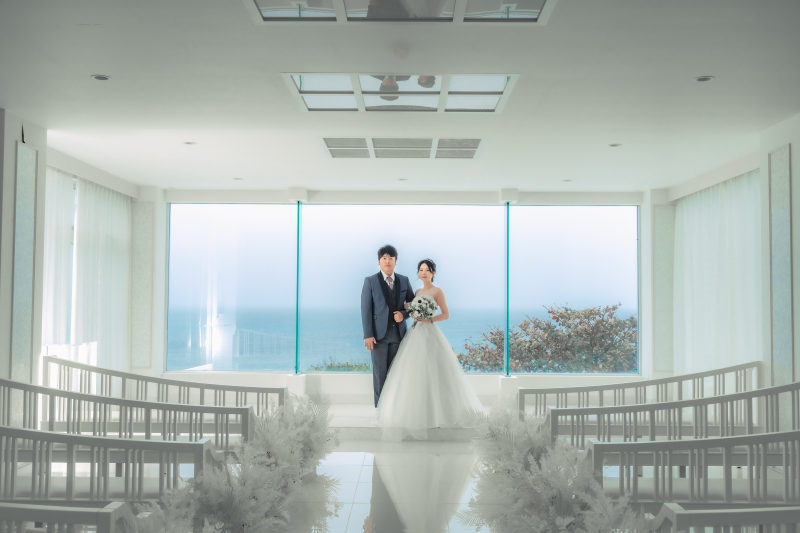 まずはしっとりと始まっていく ウェディングフォト