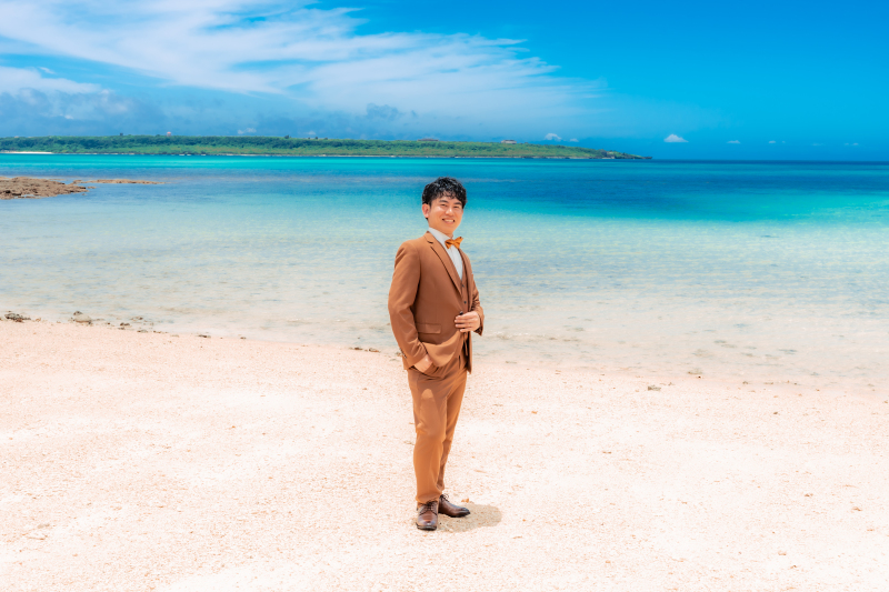 ご新郎様のタキシード姿がとてもかっこいい