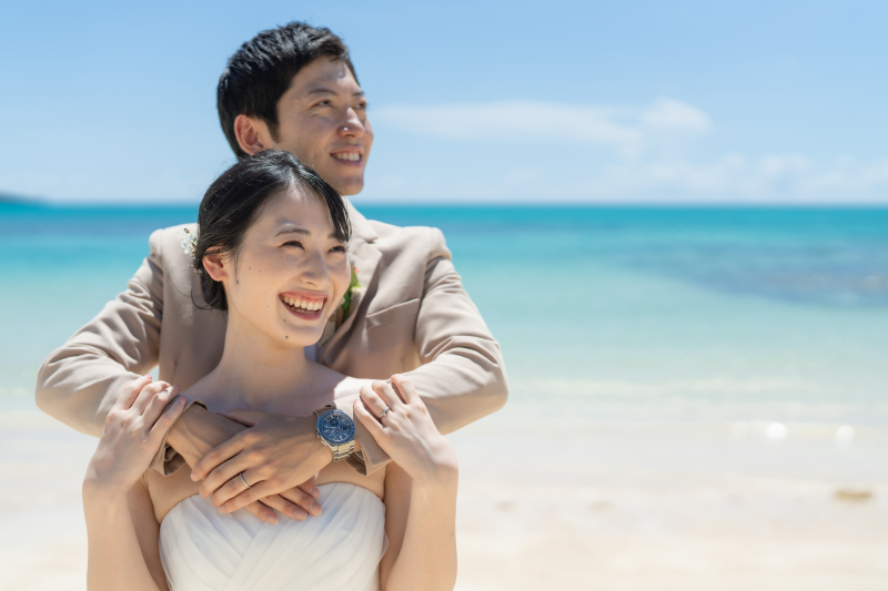 青空と海に身を委ねて