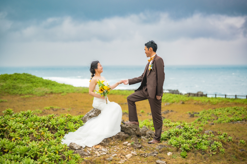 場所を変えた丘の上で広々とした景色と
