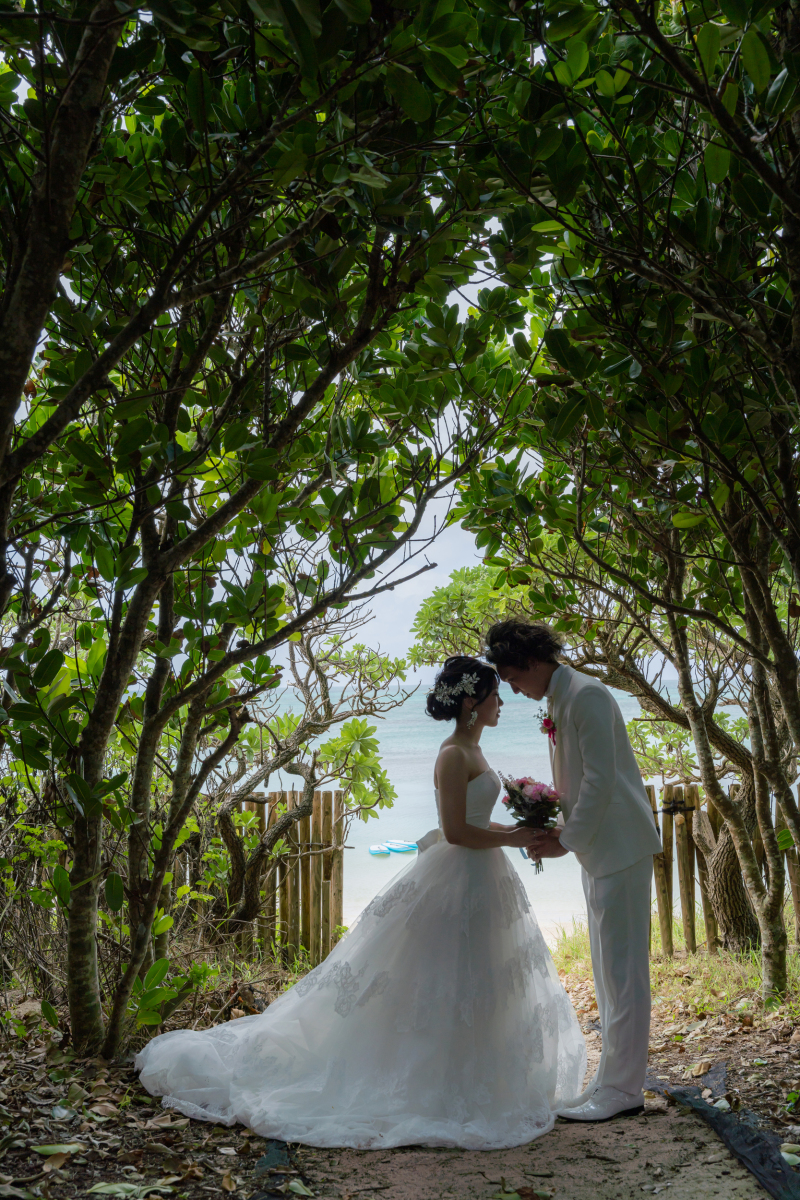 木々に囲まれて