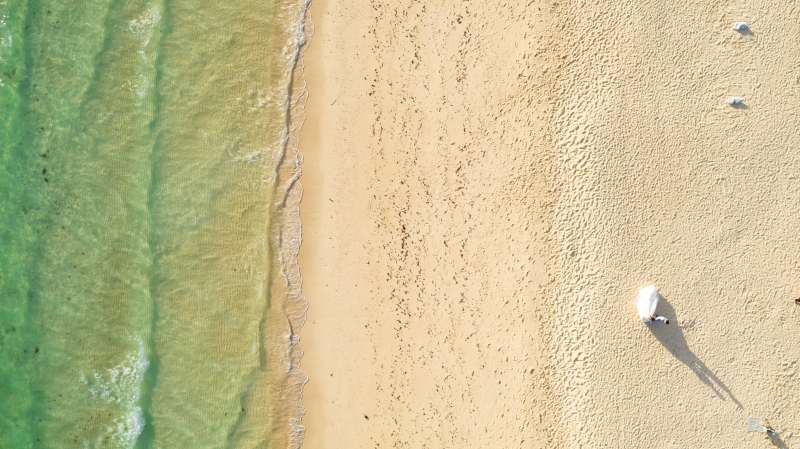 ドローン撮影も記憶に残る絵になる