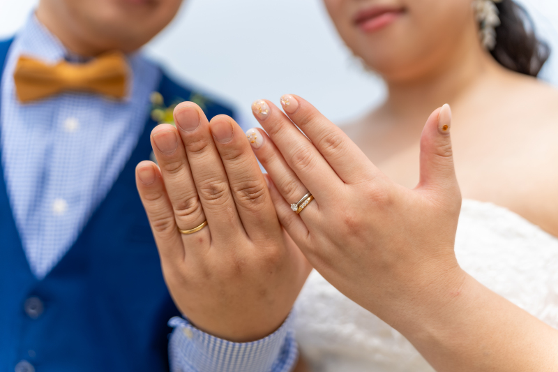 大切な結婚指輪と共に