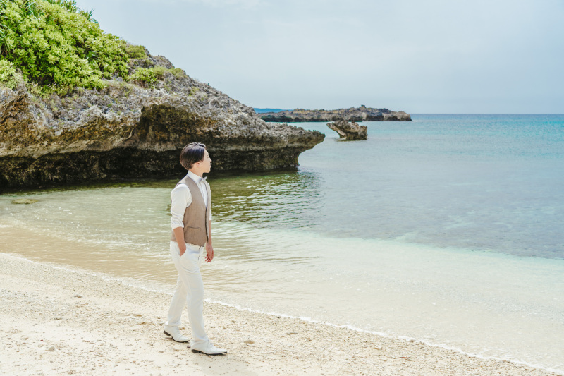 ご新郎様のタキシード姿がとてもカッコいい