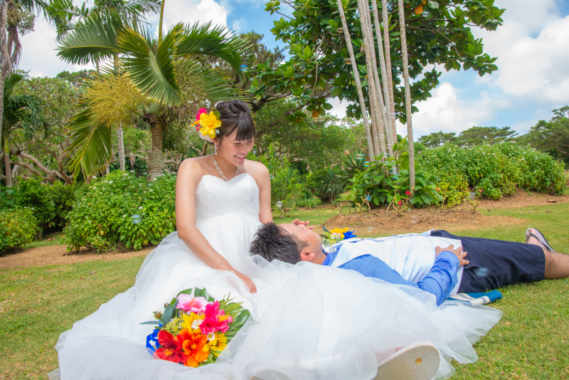 南国らしい綺麗なグリーンを背景に大自然ショット☆