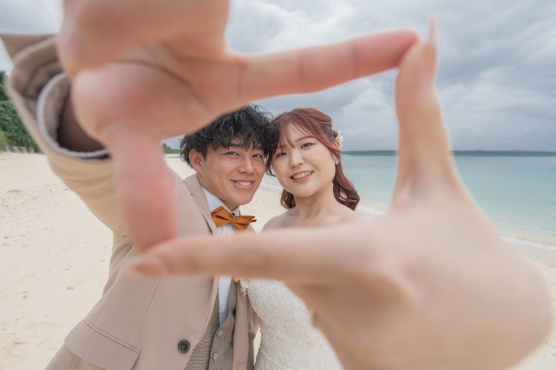 おふたりの手によって作られたフレームへイン