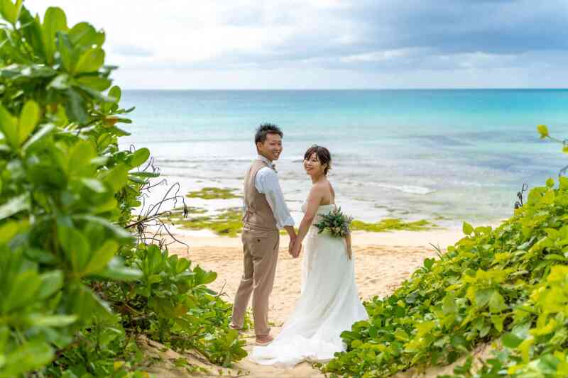 チャペル×ビーチ撮影