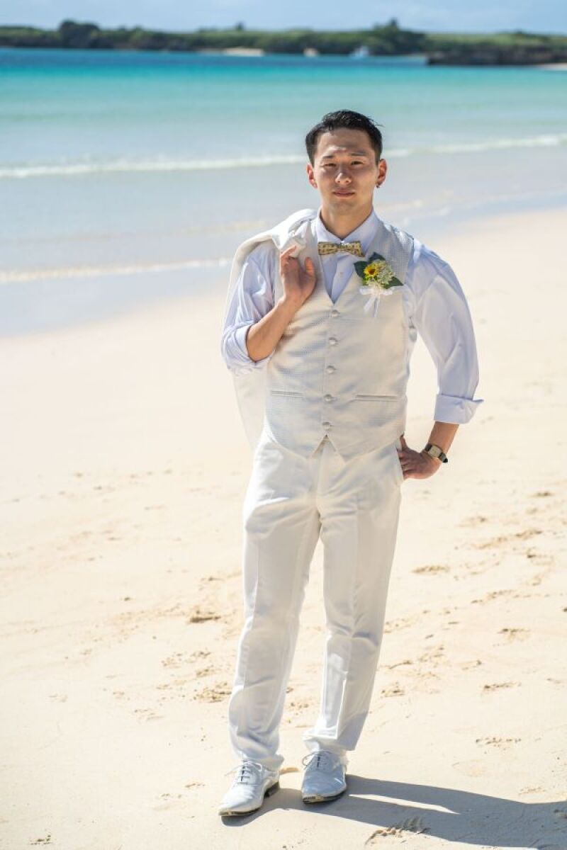 ジャケットを羽織り