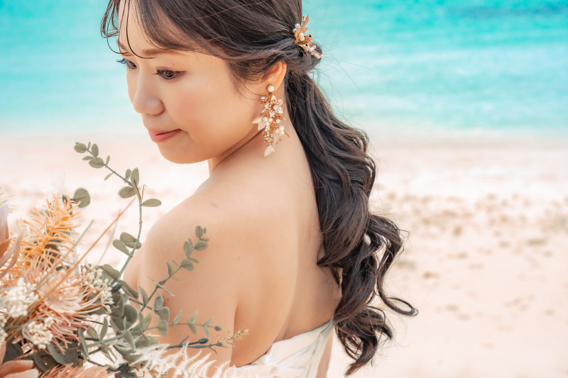 ご新婦様のとても美しいコーディネート