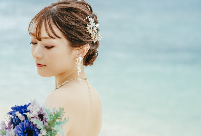 ご新婦様の美しいコーディネート