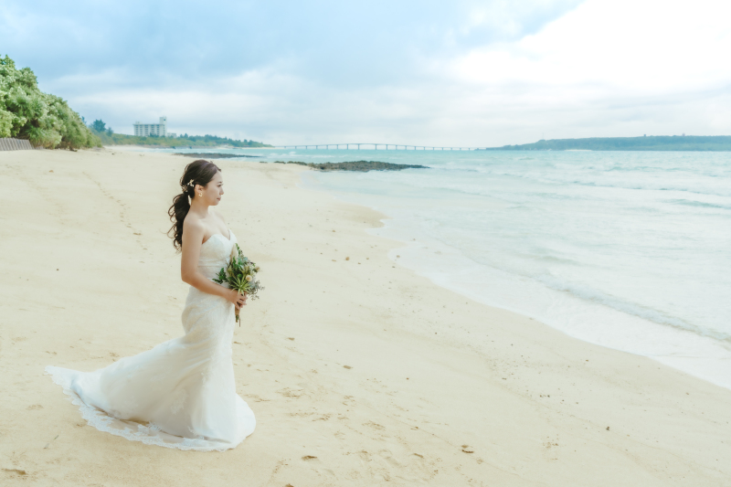 新婦様のコーディネートがとてもお似合い