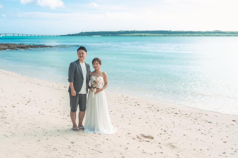 そしていよいよ到着した 宮古ブルーが美しいビーチ