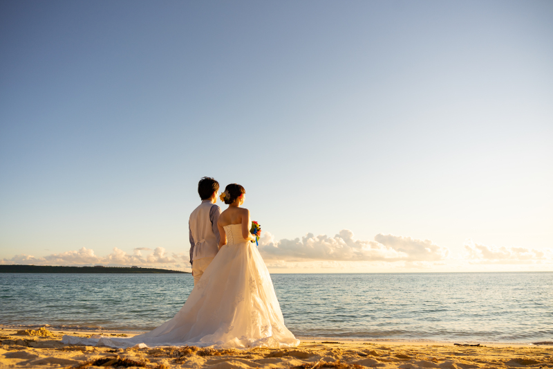 宮古島の海を一望として