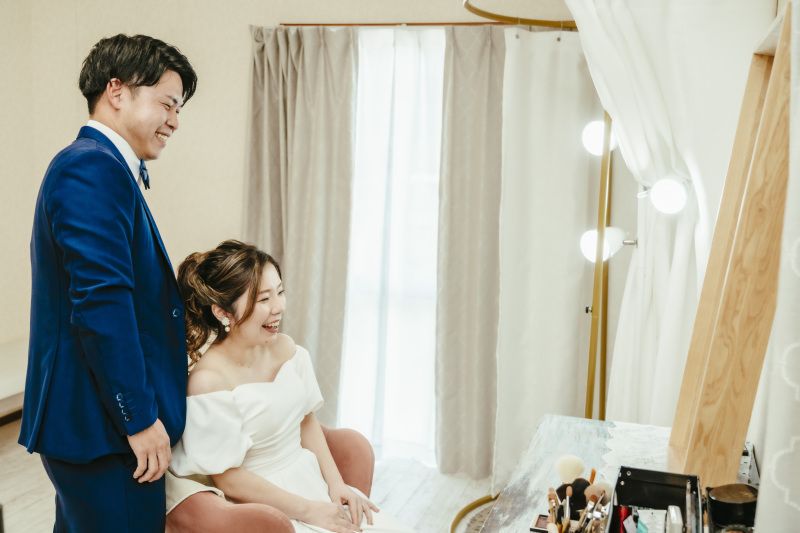 おふたりでお互いの姿をご覧いただきながら・・・