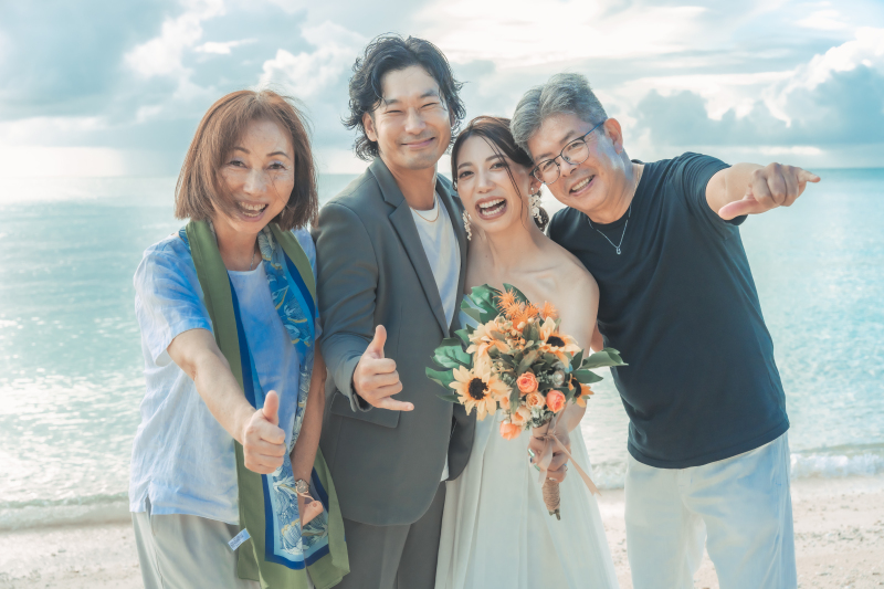 【ビーチ撮影+with家族プラン♪】同じ思い出をみんなの心の中へ