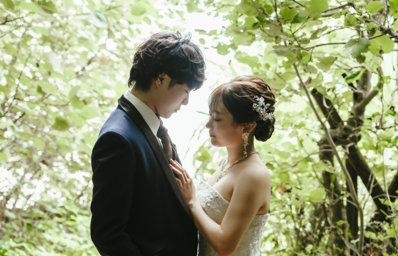 【ラストはビーチのの中へウォーターイン★】空も海も緑もおふたりのモノ