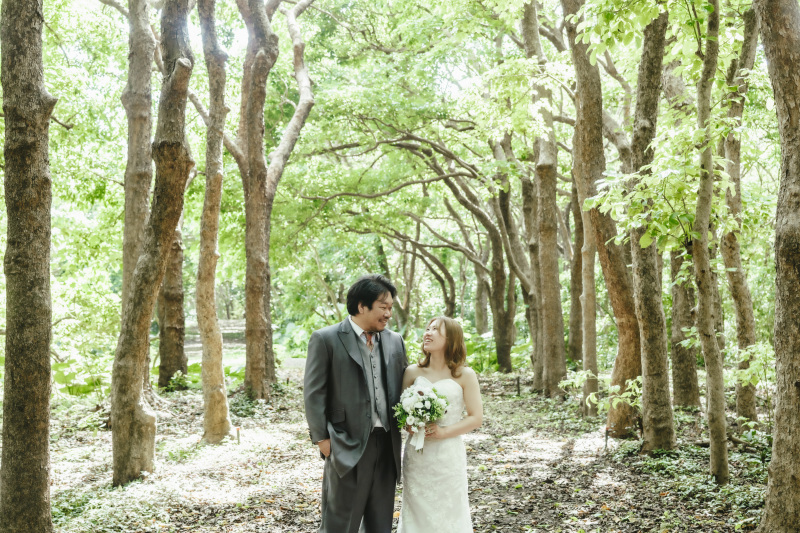 お互いの特別な姿をご覧いただきながら素敵な笑顔