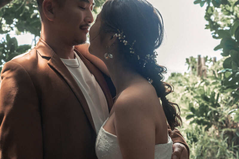 そっとお顔を近づけながら感じる温度