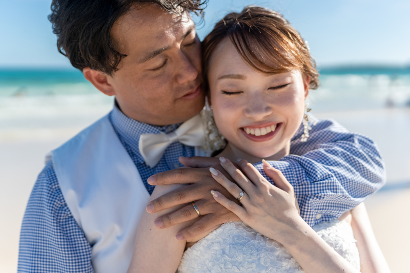 ビーチと、そしてチャペルでも永遠の誓いを