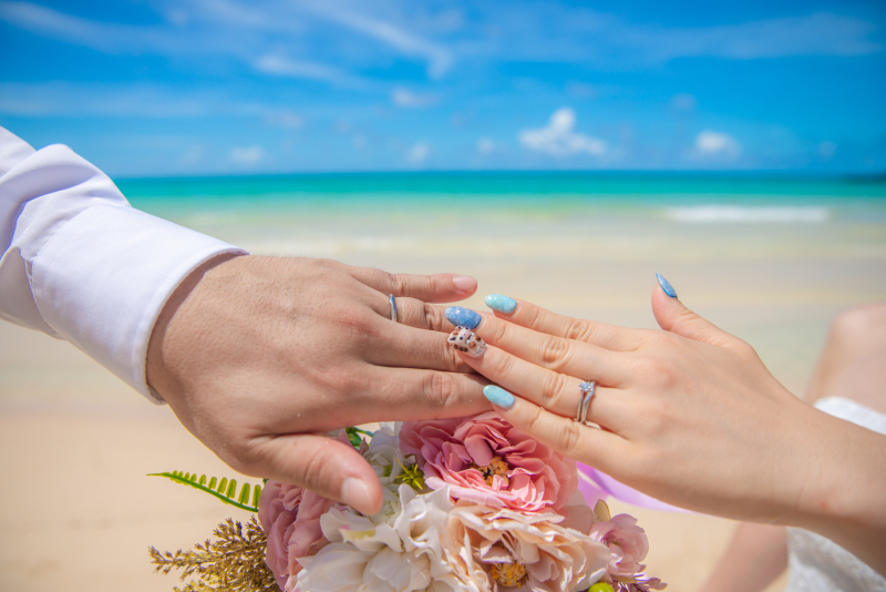 素敵な指輪と可愛いネイル♪♪