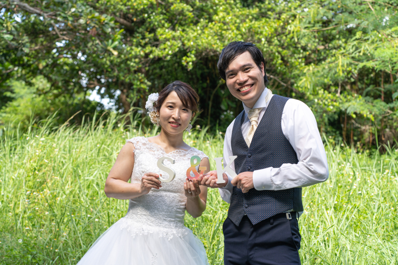 イニシャルを使って