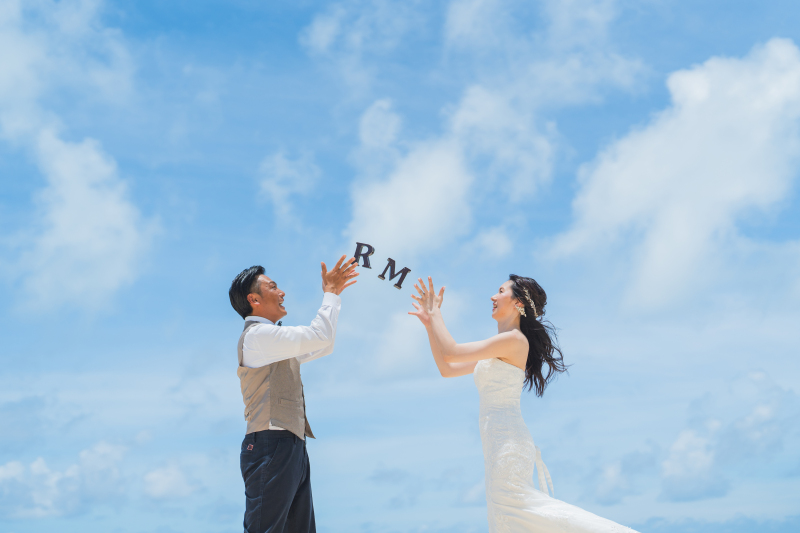 撮影アイテムも使って、おふたりらしく