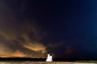 ロマンチックな星空に包まれて